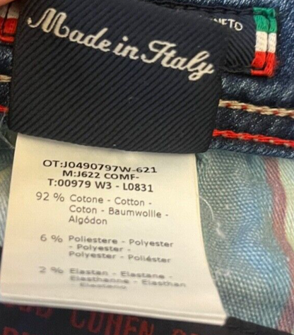 Jacob Cohen Tailored Jeans 622 Size Men 34 Blue Denim Straight Made in Italy