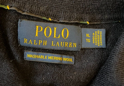 Polo Ralph Lauren Sweater Pullover Washable Merino Wool Sweatshirt Size Men XL