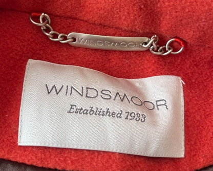Windsmoor Wool Cashmere Blend Coat Orange Jacket Women Size EUR 42 UK 16