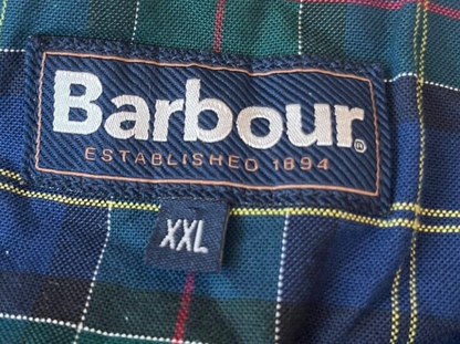 Barbour Polo Shirt Long Sleeve Cotton Blue Size Men XXL