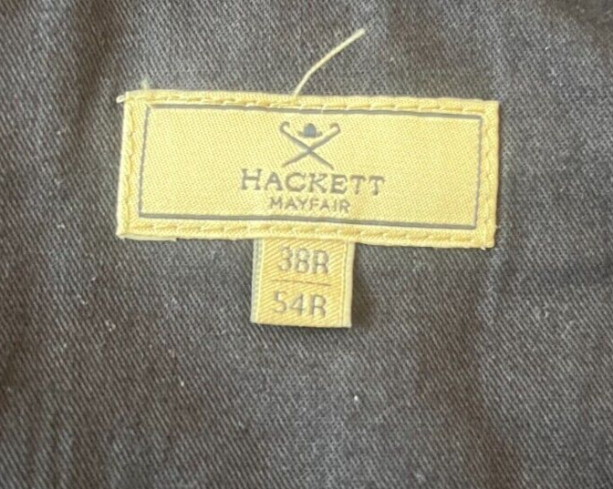 HACKETT MAYFAIR Gray Loro Piana Summertime Wool Silk Linen Suit 54 / 38
