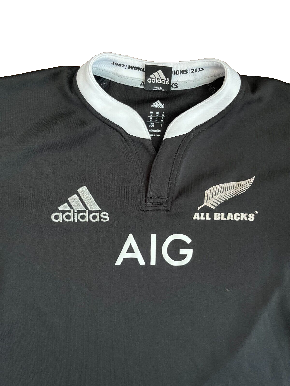 New Zealand Rugby All Blacks 2013 2014 Shirt Jersey Adidas Size Men M