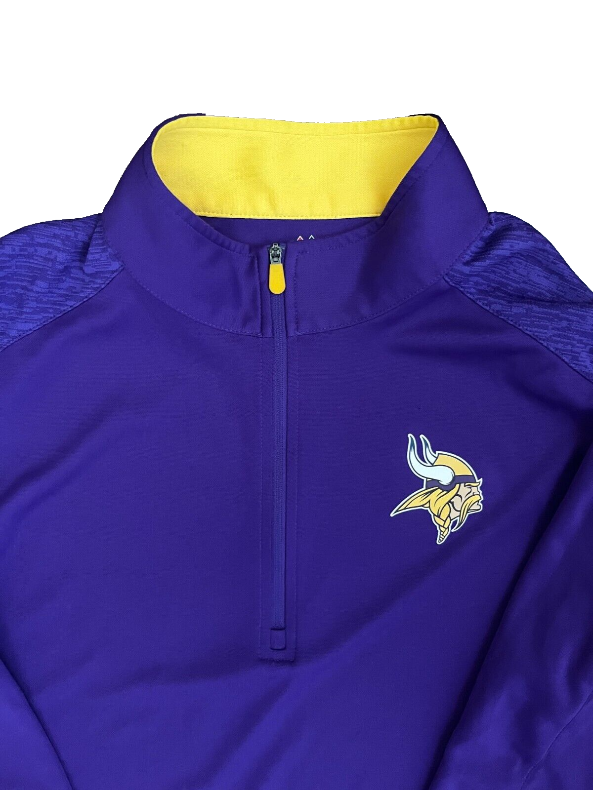 Minnesota Viking 1/4 Zip Shirt Jersey Majestic Camiseta Trikot Mailot Men Size M