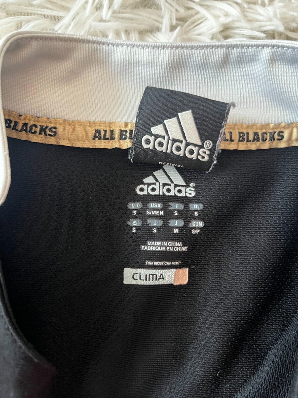 New Zealand All Blacks Rugby 2011 2012 Home Shirt Jersey Adidas Size Men S