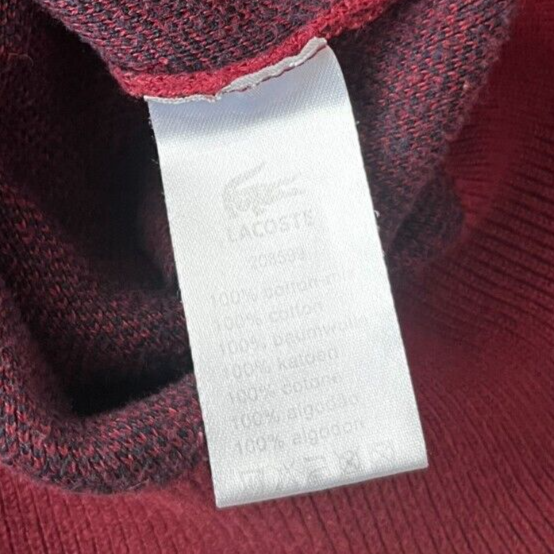 Lacoste Slim Fit Sweater Pullover Cotton Sweatshirt Jumper Size Men S