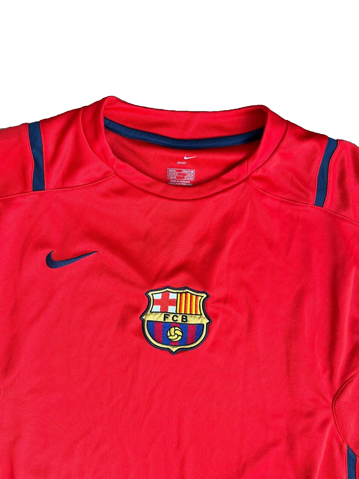 Vintage Barcelona Jersey Sleeveless Shirt Nike Football Soccer Size Men XL