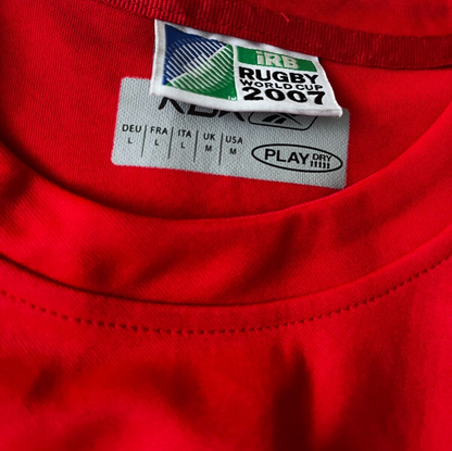 Wales Rugby Union 2007 Shirt Jersey Reebok Camiseta Trikot Mailot Size Men M