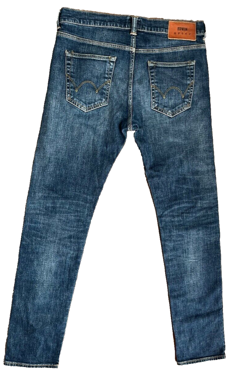 Edwin Japanese Denim Jeans Blue Men Size 32x34 Slim Tapered ED-80