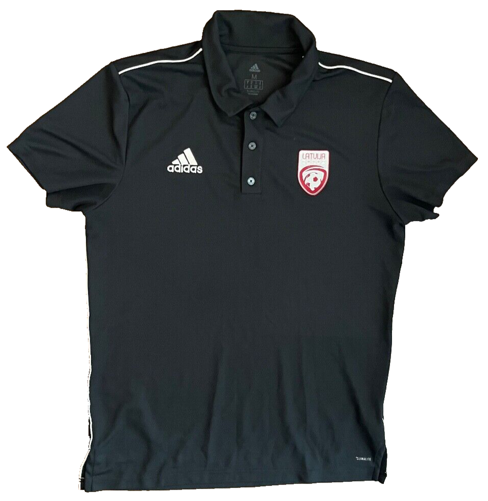 Latvia Training Polo Shirt 2018 Jersey Adidas Football Size Men M