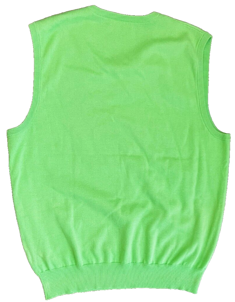 Polo Ralph Lauren Pima Cotton Knit Vest Green Size Men M Sleeveless Sweatshirt