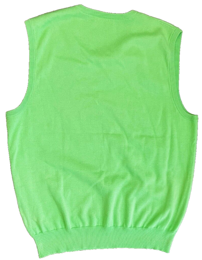 Polo Ralph Lauren Pima Cotton Knit Vest Green Size Men M Sleeveless Sweatshirt