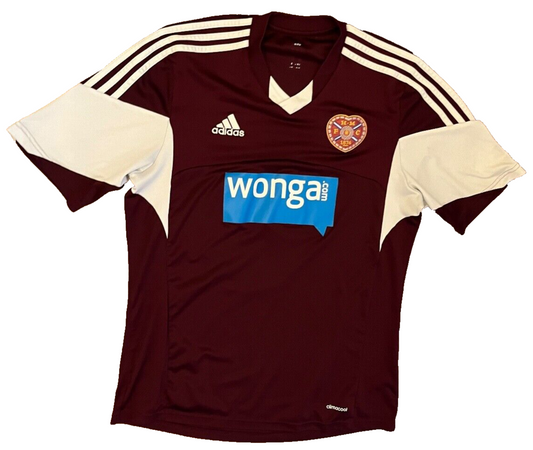 Heart of Midlothian Jersey 2013 2014 Home Shirt Adidas Football Size Men L