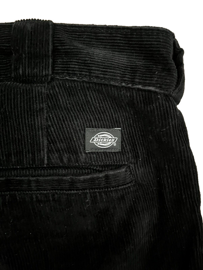 Dickies Black Corduroy Trousers Carpenter Men Size 32x34 Skateboarding Pants