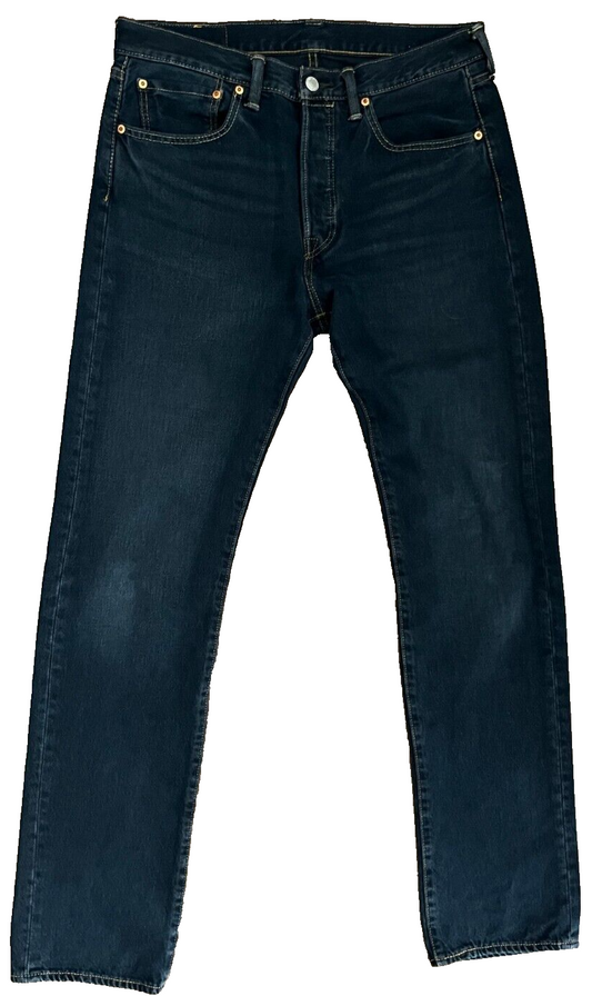 Levis 501 Blue Jeans Mens 31x34 Regular Fit Straight Leg Denim Red Tag