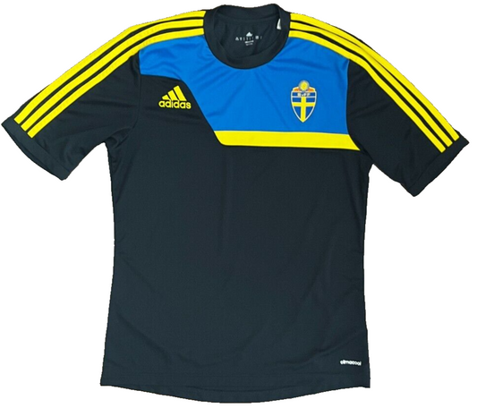 Sweden Football Presentation Training Shirt Jersey Adidas Camiseta Trikot Men M