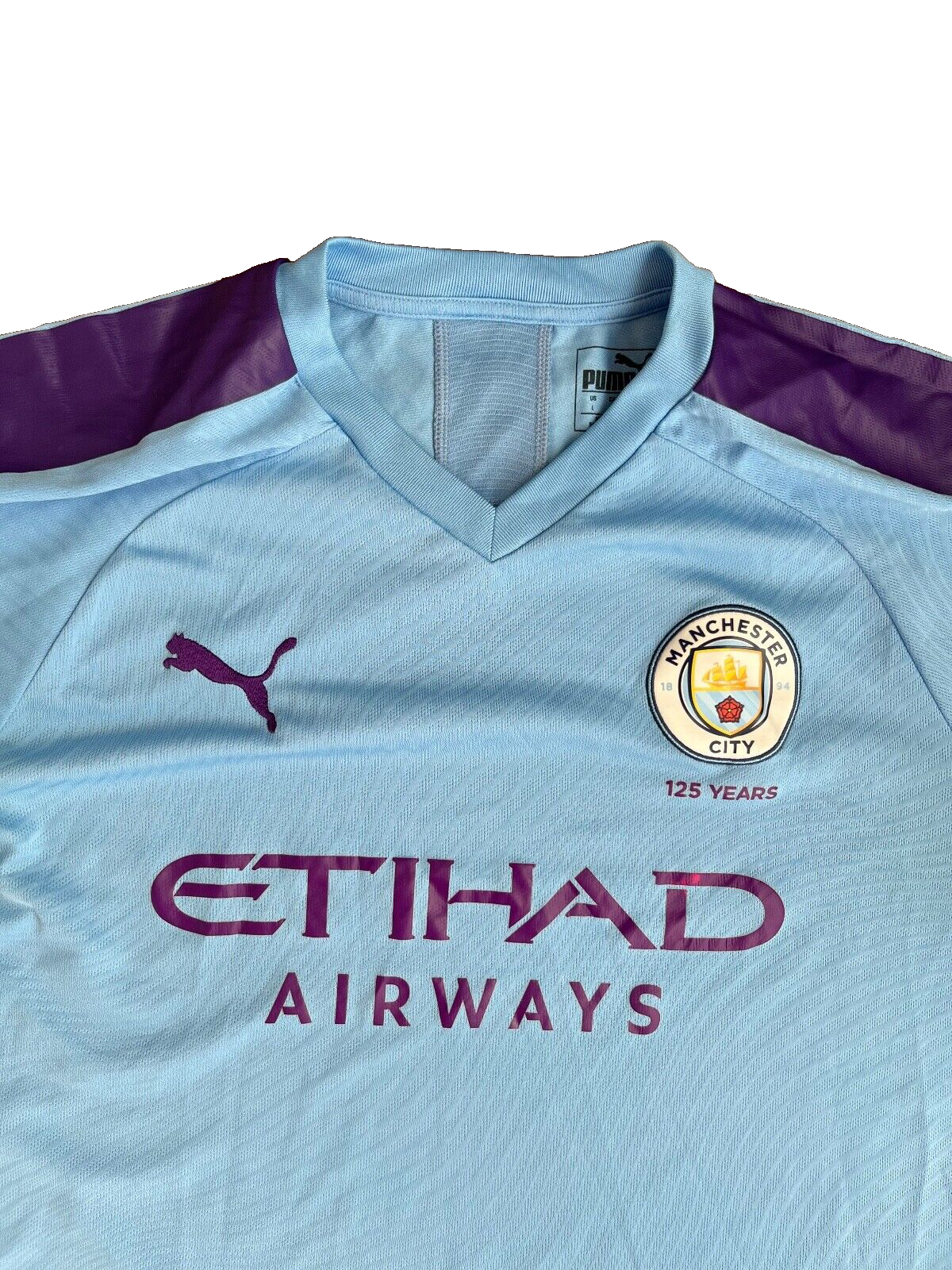 Manchester City Jersey 2019 2020 Home Shirt Puma 125 Years Football Size Men L