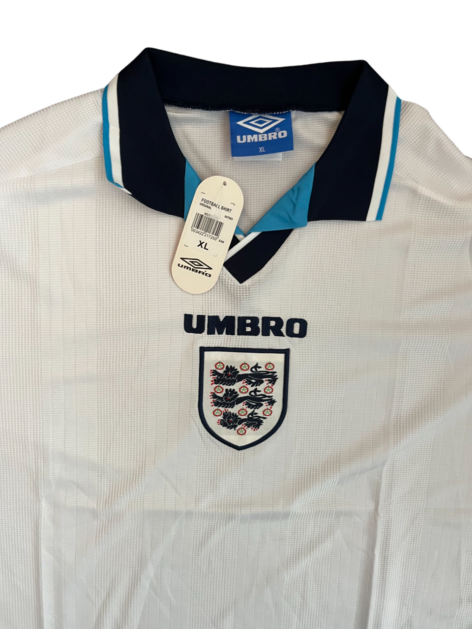BNWT England Football 1996 Home Shirt Jersey Umbro Camiseta Trikot Size Men XL