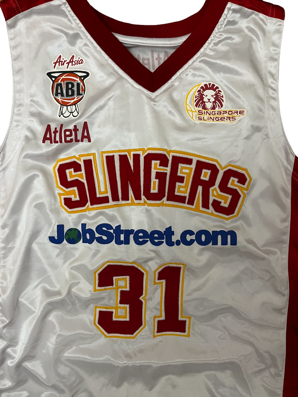 Jeffers Singapore Slingers Shirt Jersey Atleta Trikot Camiseta Mailot Size Men M
