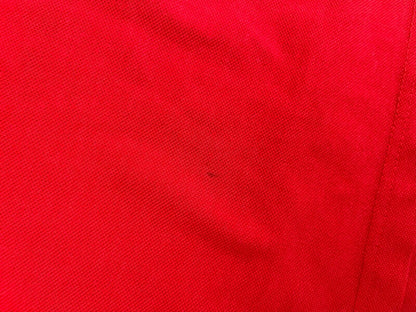 Vintage Tommy Hilfiger Polo Shirt Red Cotton Made in USA Size Men XXL