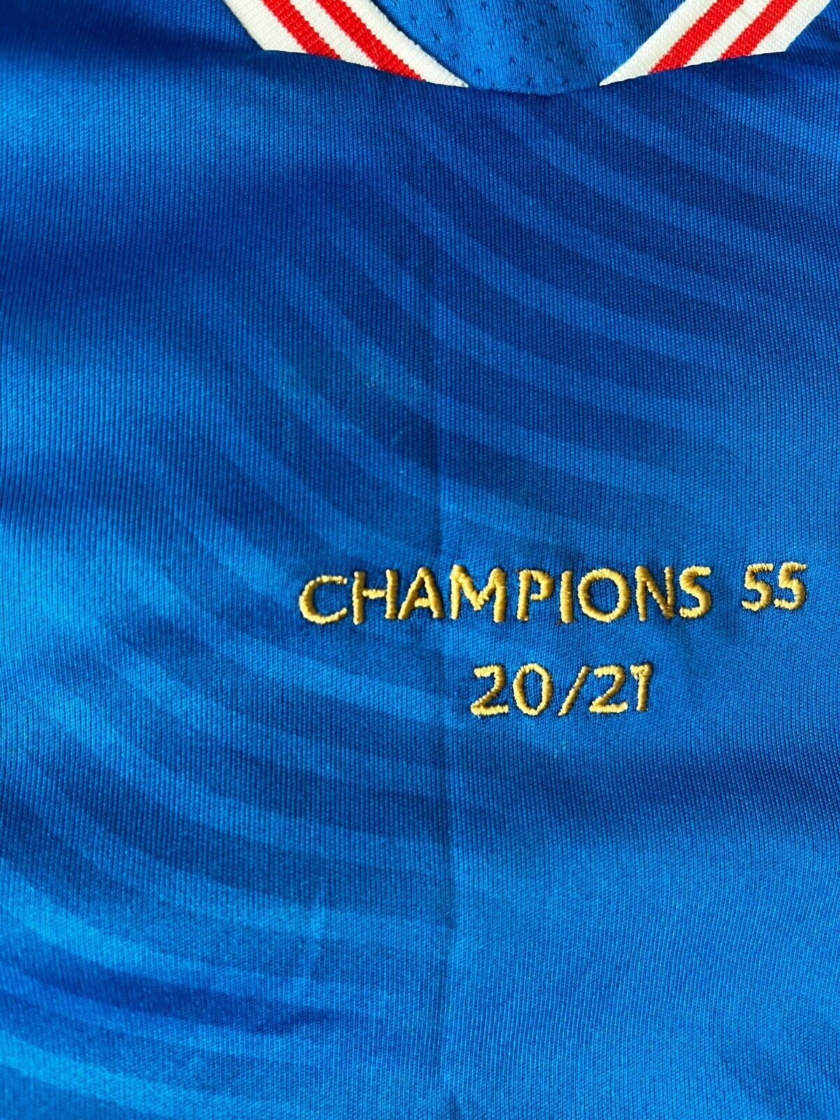 Glasgow Rangers Jersey 2020 2021 Champions Shirt Castore Size Men XXL