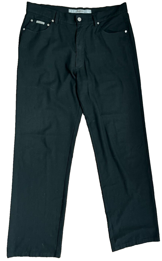 Karl Lagerfeld Black Suit Pants Trousers Men Size 35 Straight Leg