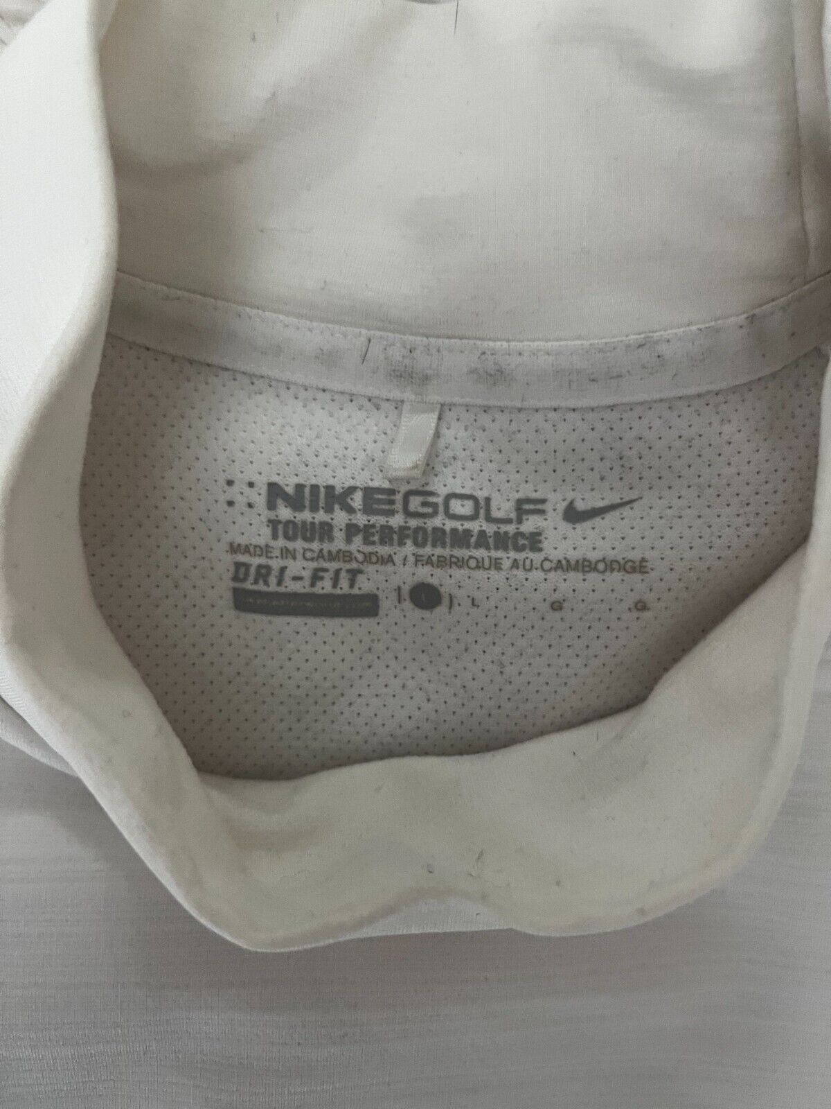 Nike Golf Tour Performance Training Sweatshirt Sweater Pullover Size L White