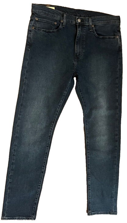 Levis 510 Dark Blue Jeans Mens 34x32 Slim Fit Skinny Leg Denim Big E