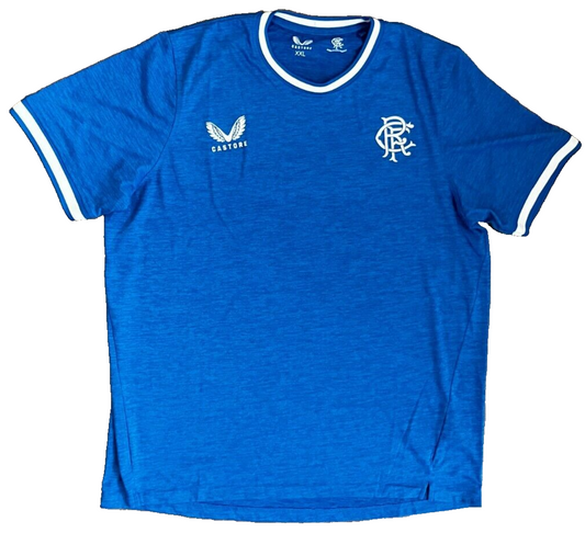 Glasgow Rangers Football Pre Match Training Shirt Jersey Castore Size Men XXL