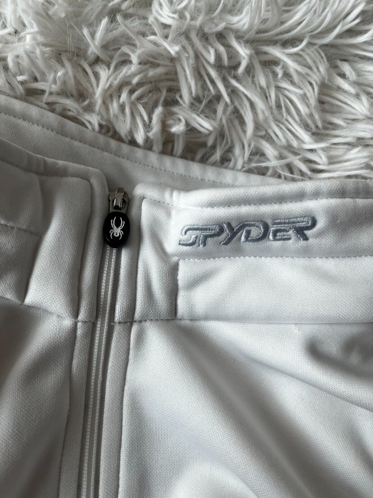 Spyder Men’s Activewear 1/4 Zip Pullover Sweater Shirt White Size Medium M