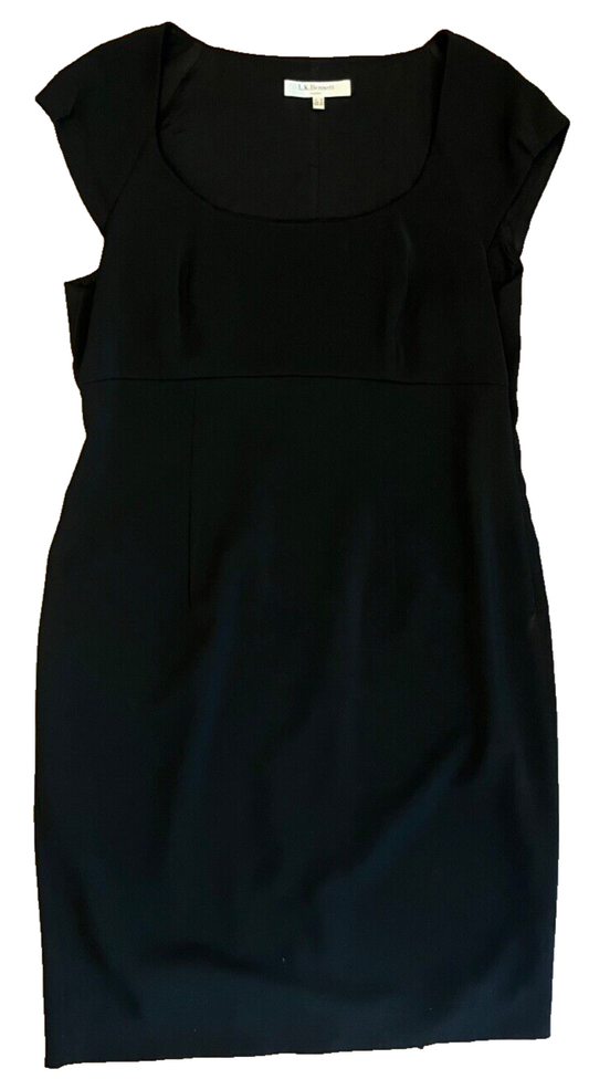 L.K. Bennett Dress Black Sleeveless Size Women 14 US 18 UK