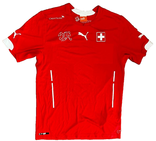 Switzerland Football Jersey 2014 2015 Home Shirt Puma Size Men M