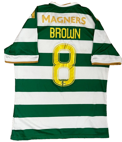Scott Brown Glasgow Celtic 2017 2018 Home Shirt Jersey New Balance Size XL