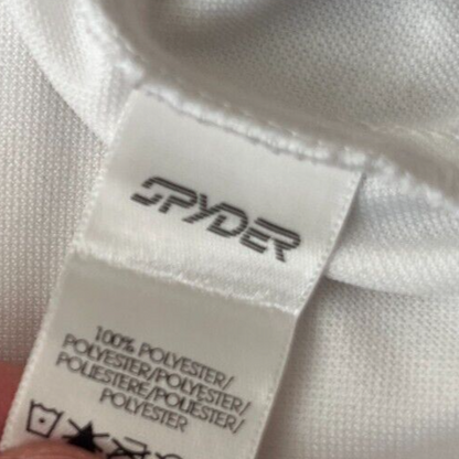 Spyder Men’s Activewear 1/4 Zip Pullover Sweater Shirt White Size Medium M