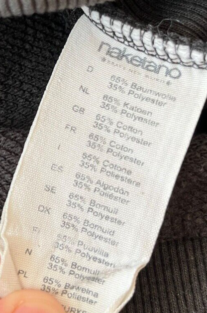 Naketano Jacket Full Zip Hoodie Gray Women Size L