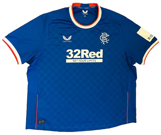 Glasgow Rangers Jersey 2022 2023 Home Shirt Castore Men Size 4XL