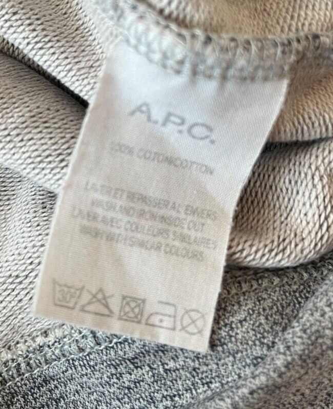 APC Rue Madam Paris Hoodie Sweatshirt Sweater Cotton Size Men S