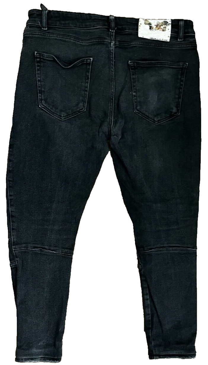 Dsquared2 Black Mens Size 36 Skinny Fit Button Fly Denim Made in Italy
