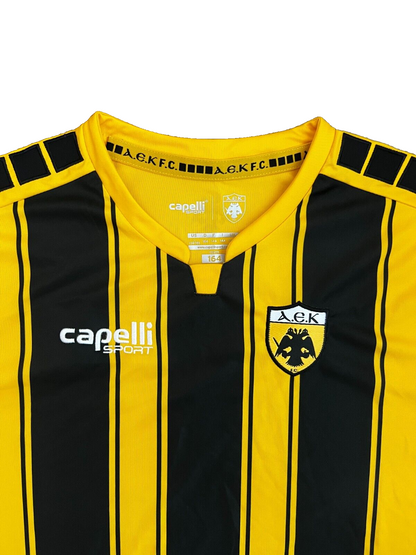 AEK Athens 2018 2019 Home Shirt Jersey Capelli Sport Size Youth L