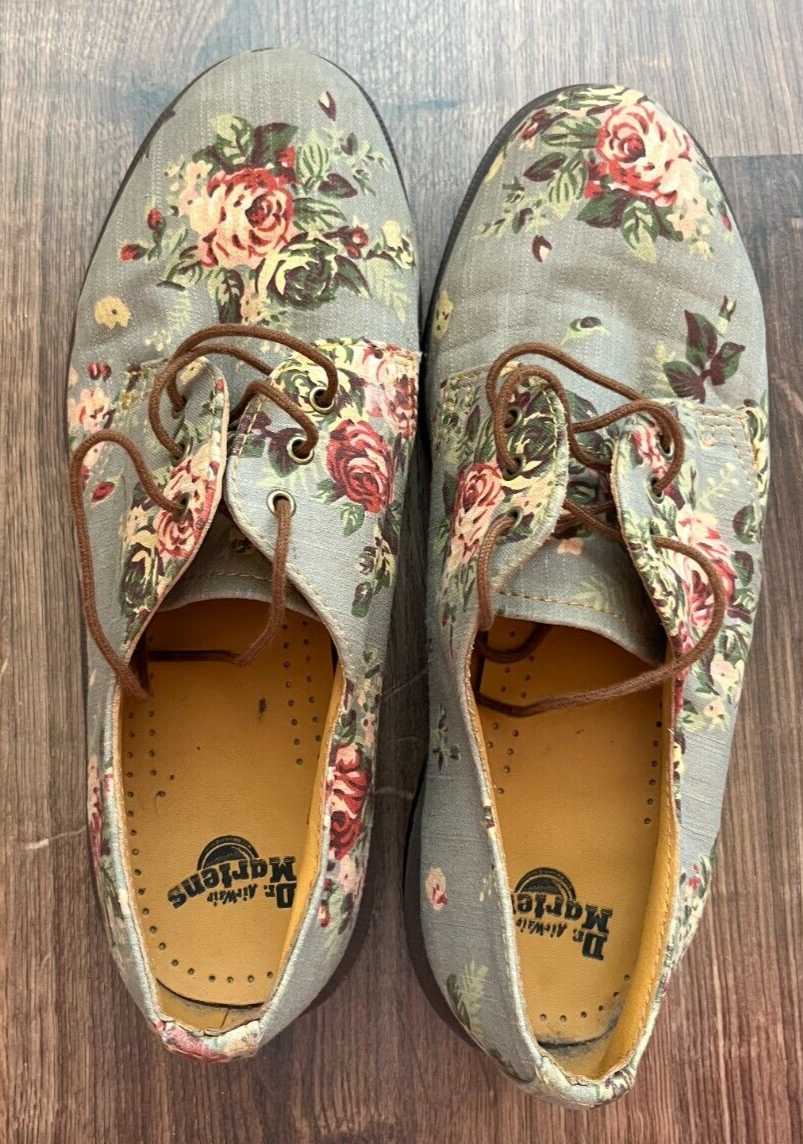 Dr.Martens 14046 Floral Oxford Shoes Lace Up Size US 7
