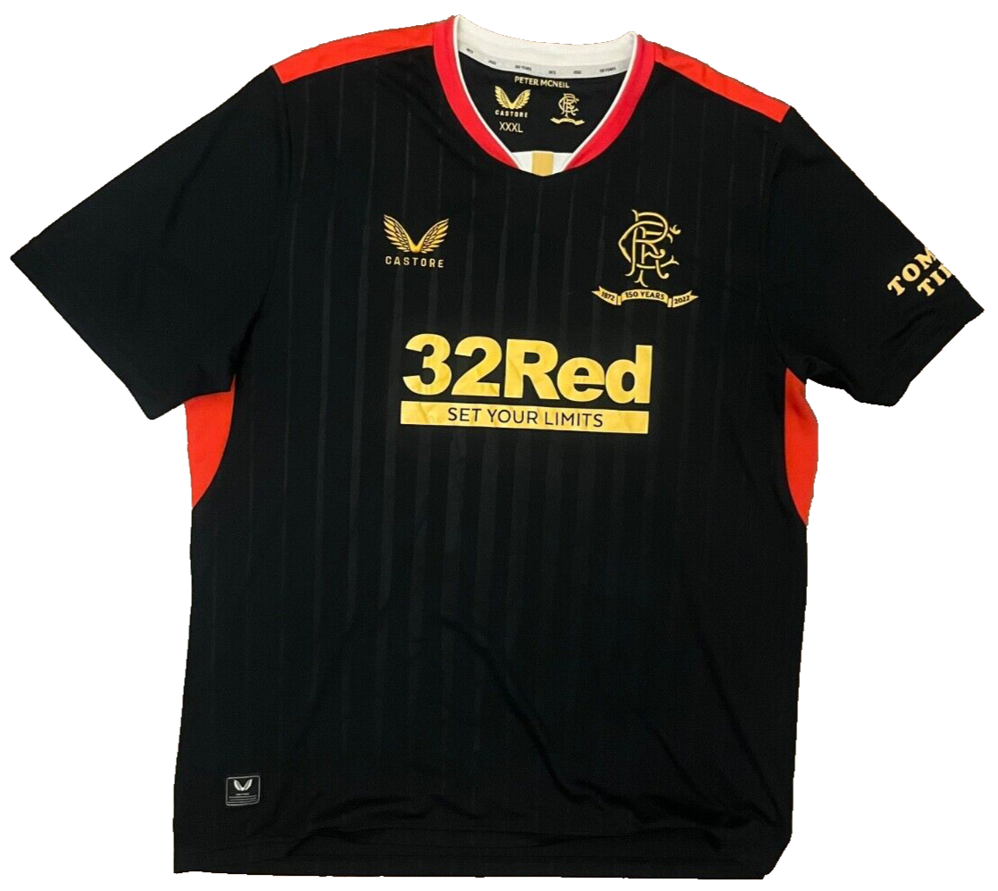 Glasgow Rangers Jersey 2021 2022 Away Shirt Castore Football Size Men 3XL