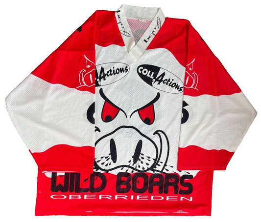 Wild Boars Oberrieden Jersey 90s Shirt Ice Hockey Refida Men XL