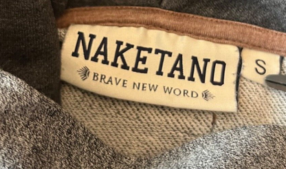 Naketano Hoodie Gray Sweater Pullover Sweatshirt Men Size S