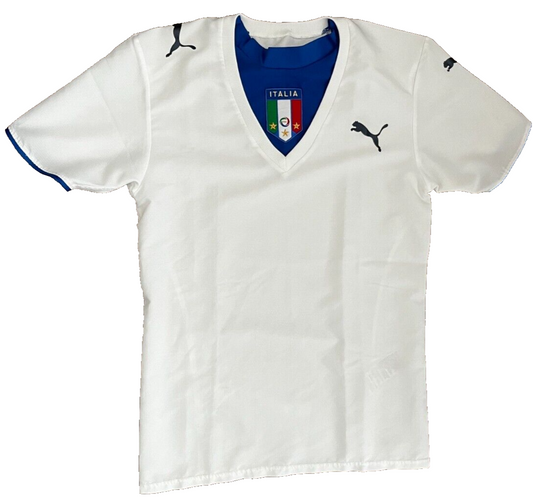 Italy 2006 2008 World Cup Away Shirt Jersey Puma Camiseta Trikot Mailot Size XS