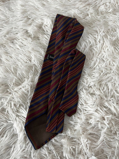 Stefano Ricci Pure Silk Neck Tie Made in Italy Multi-Color Striped